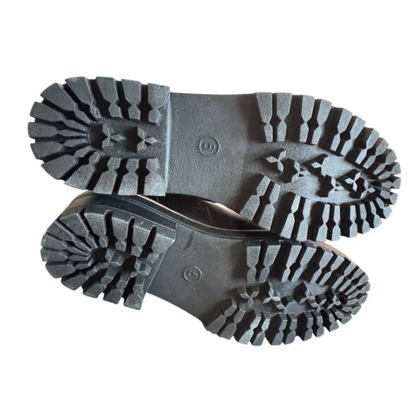 Women's Black Ankle Lace-Up Boots Sz 5 NWT - Picture 9 of 10